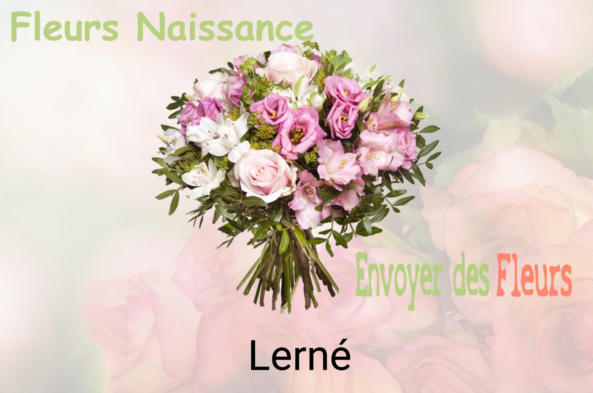 Bouquet de fleurs de naissance livré à Lerné